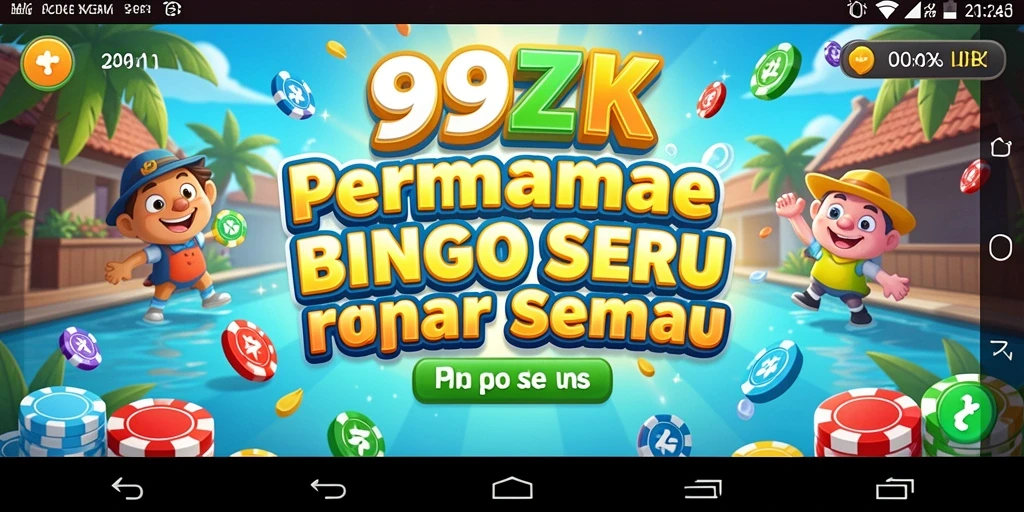 Tampilan gameplay seru 99ZK dalam bermain bingo.