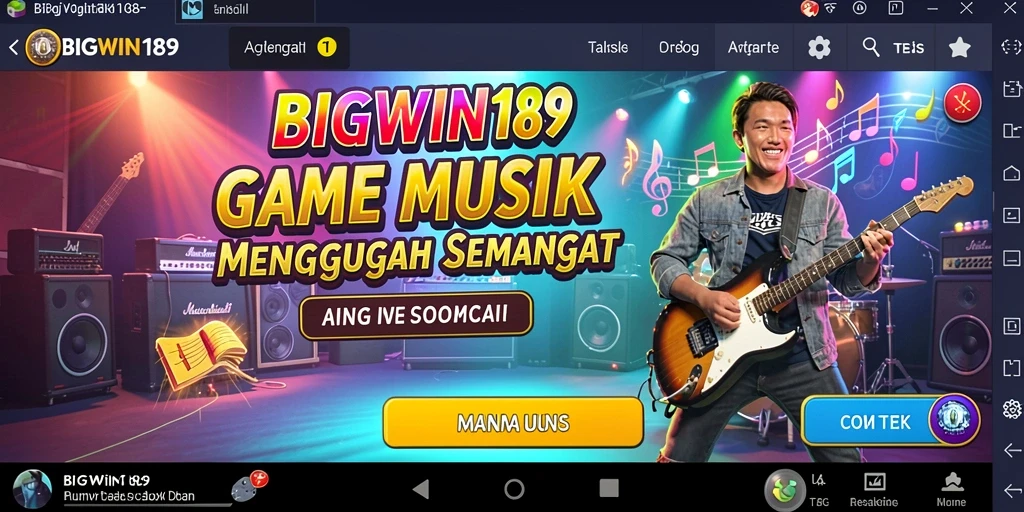 Tampilan menarik dari gameplay musik yang seru.