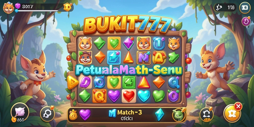 Tampilan gameplay BUKIT777 yang menarik dan penuh warna.