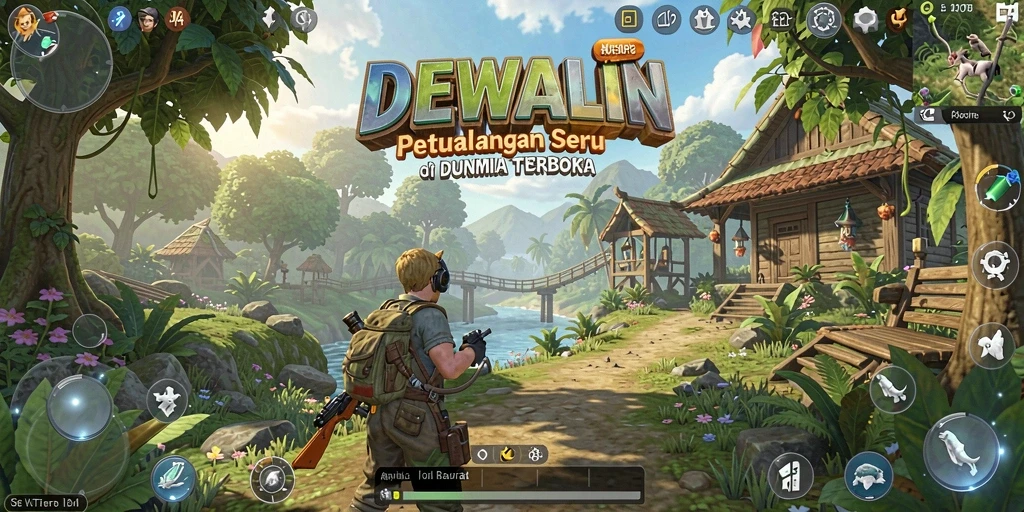 Gameplay seru di dunia terbuka DEWALIN yang imersif.