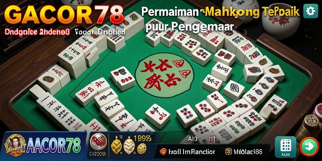 Screenshot gameplay GACOR78 menampilkan momen mendebarkan saat mencocokkan ubin Mahjong.