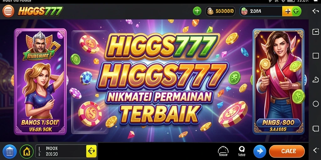 Tampilan gameplay HIGGS777 yang menakjubkan dan penuh warna.