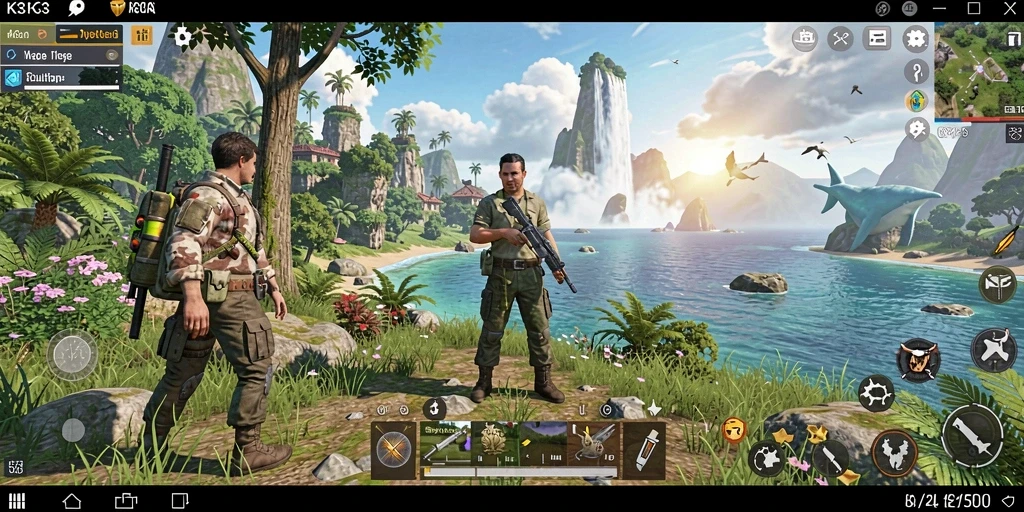 Gameplay Open World yang mendebarkan dalam K3K3.