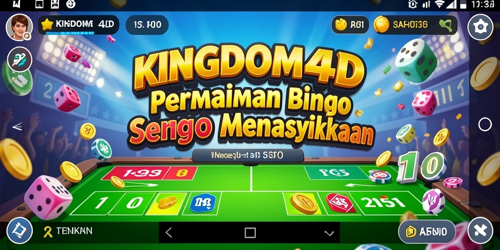 Screenshot gameplay KINGDOM4D yang menunjukkan suasana bermain Bingo.