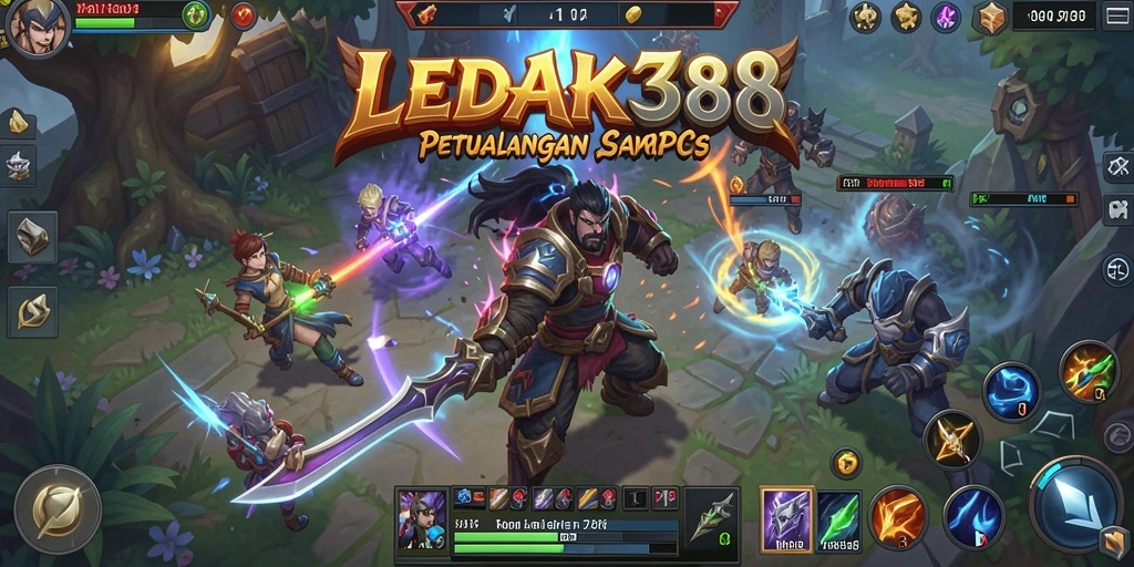 Tangkapan layar gameplay menampilkan pertempuran epik di dunia <strong>LEDAK388</strong>.