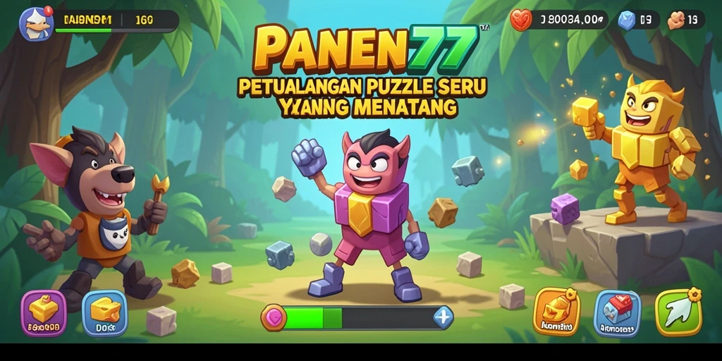Screenshot utama PANEN77 menampilkan gameplay Puzzle yang seru dan menantang.