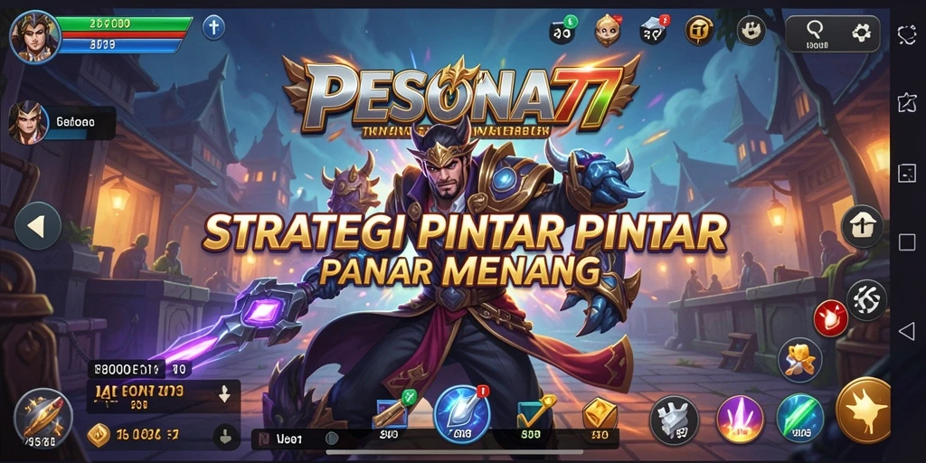 Tampilan menarik dari gameplay PESONA77 yang penuh strategi.