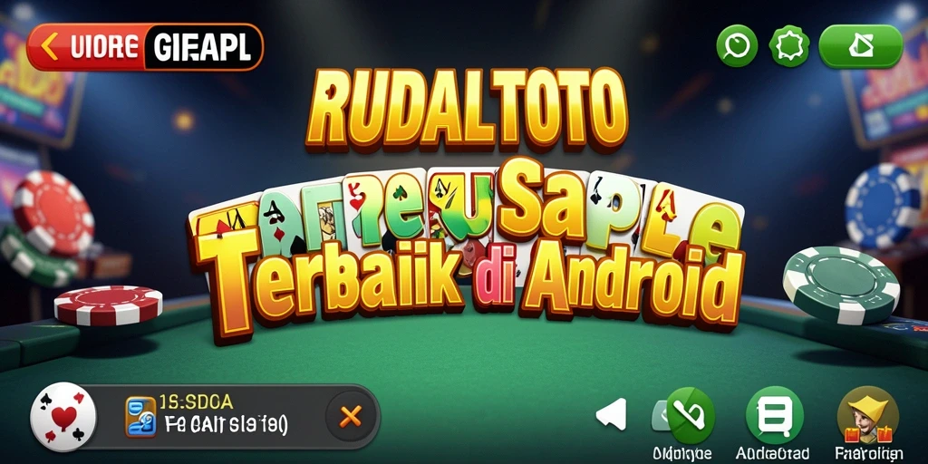 Tampilan gameplay RUDALTOTO yang seru dan menegangkan saat bermain Gaple.