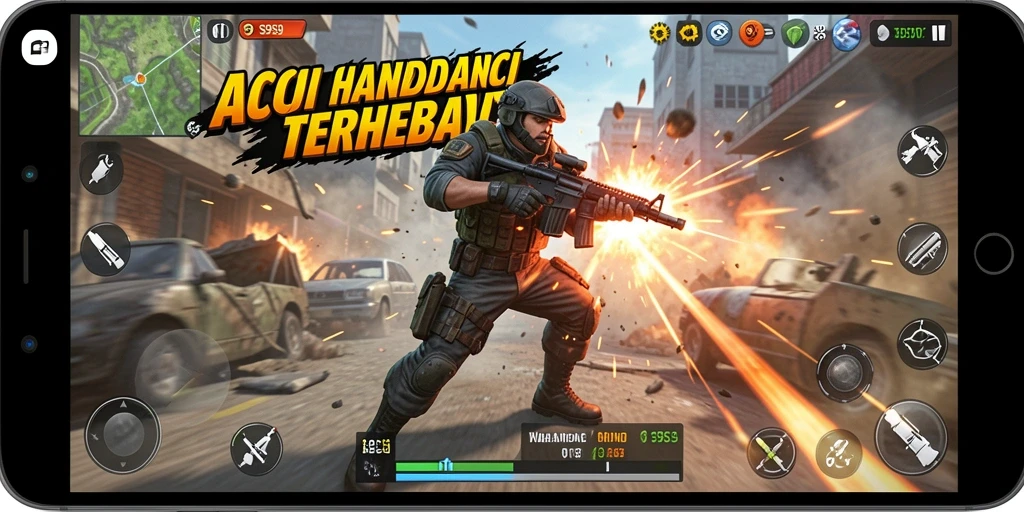 Tampilan gameplay mendebarkan dalam S9S9 dengan aksi yang intens.