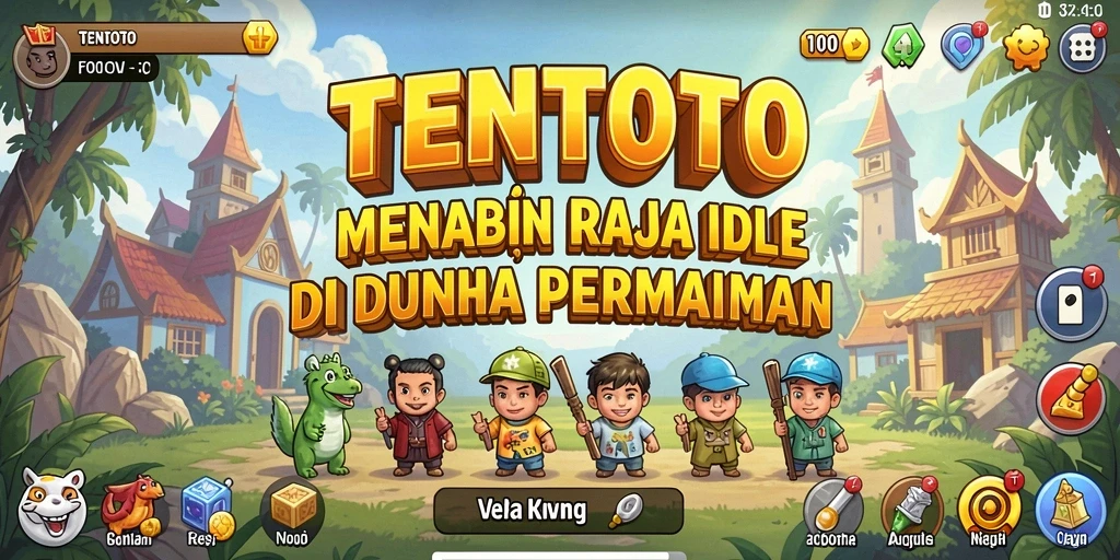 Tampilan gameplay TENTOTO yang menarik dan interaktif.