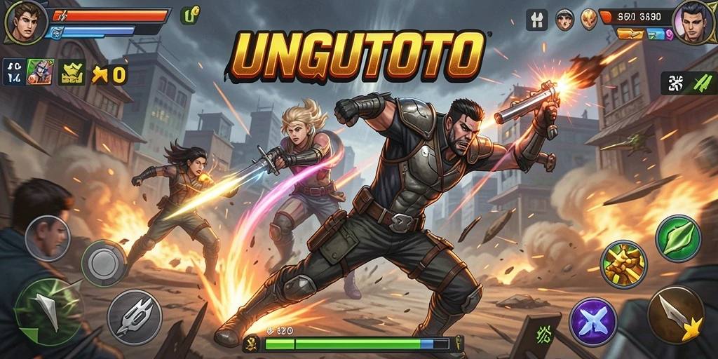 Tampilan aksion seru dalam gameplay UNGUTOTO yang memukau.