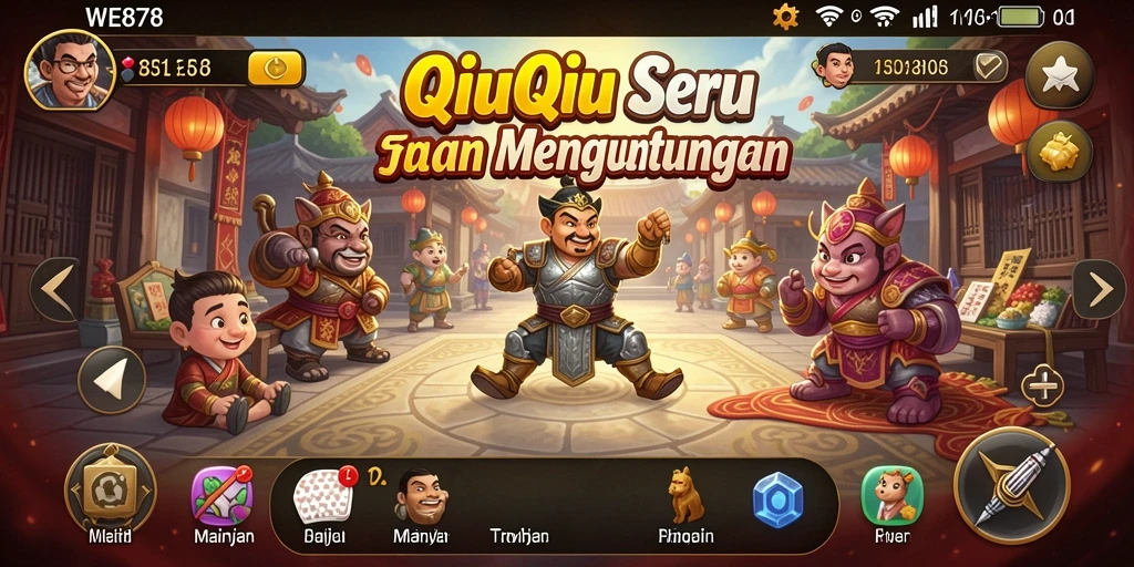 Screenshot gameplay seru dari game QiuQiu WE878.