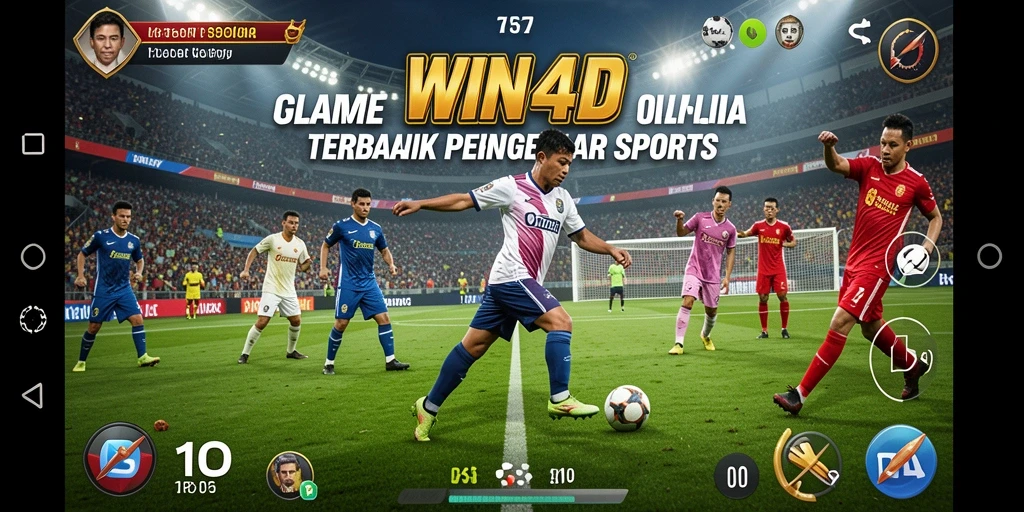 Tampilan gameplay seru dari WIN4D yang penuh aksi olahraga.