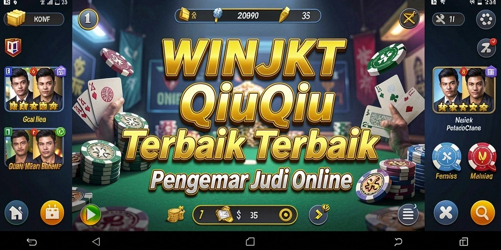 Tampilan gameplay seru di WINJKT dengan fitur QiuQiu.