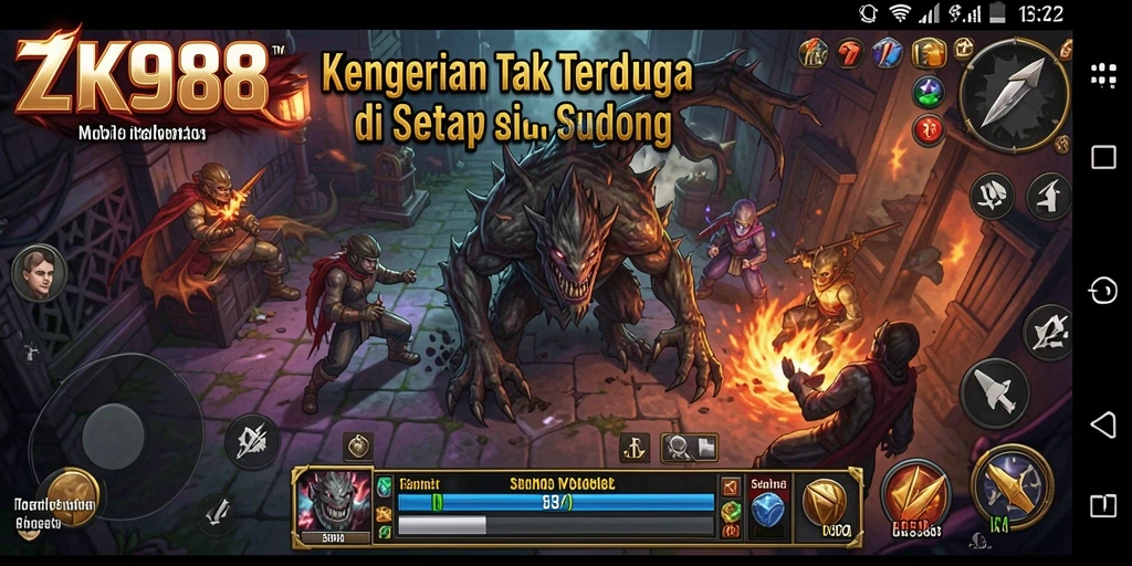 Gambaran gameplay menegangkan dari ZK988 dengan suasana Horror yang mencekam.